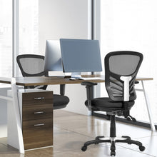 Charger l&#39;image dans la galerie, Black 360° Swivel Adjustable Mesh Office Chair with Armrests
