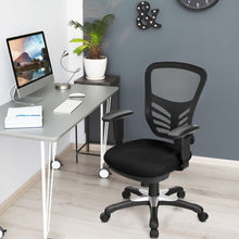 Charger l&#39;image dans la galerie, Black 360° Swivel Adjustable Mesh Office Chair with Armrests
