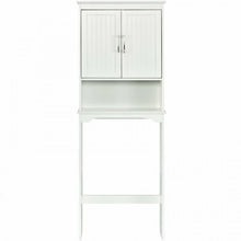 Charger l&#39;image dans la galerie, White Freestanding Storage Rack for Above Toilet - Bathroom Organizer
