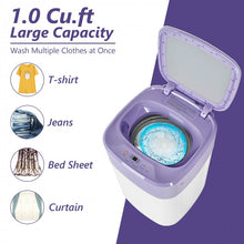 Charger l&#39;image dans la galerie, Costway 8lbs Portable Washing Machine with 6 Wash Modes
