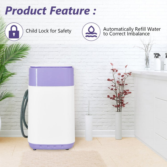 Costway 8lbs Portable Washing Machine with 6 Wash Modes