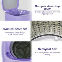 Charger l&#39;image dans la galerie, Costway 8lbs Portable Washing Machine with 6 Wash Modes
