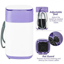 Charger l&#39;image dans la galerie, Costway 8lbs Portable Washing Machine with 6 Wash Modes
