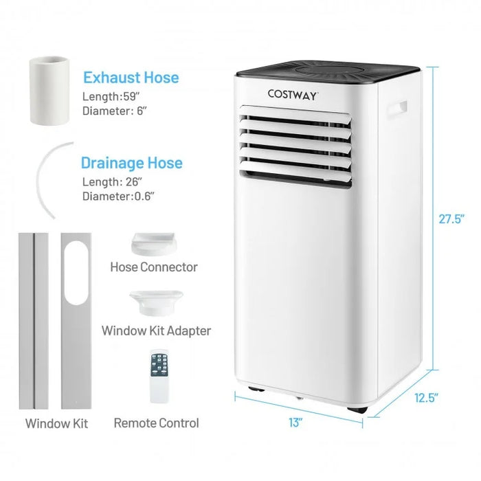 10000 BTU 3-in-1 Portable Evaporative Air Cooler Dehumidifier with 24H Timer