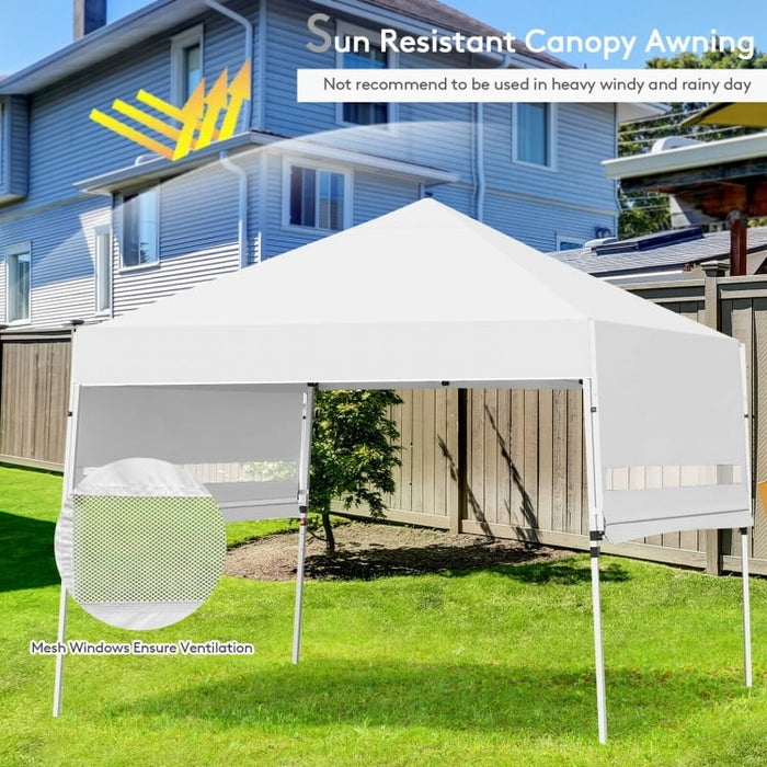 Costway 17x10 ft Outdoor Canopy Pop-Up Sunshade Adjustable Gazebo - Suitable for Backyard Garden Parties