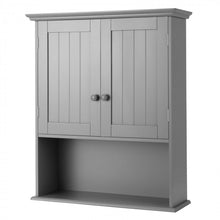 Charger l&#39;image dans la galerie, Wall-Mounted Double-Door Bathroom Cabinet with Shelves
