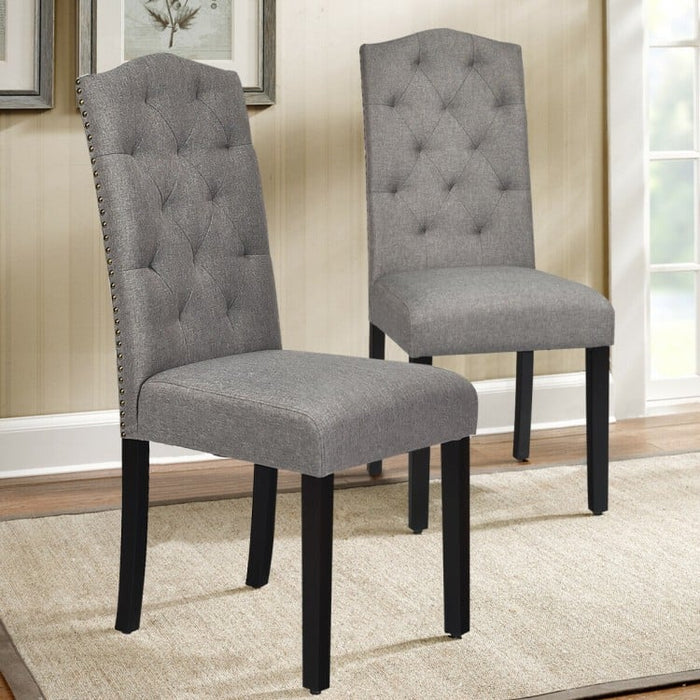 Modern Minimalist High-Back Dining Chair with Upholstered Velvet Cushion