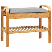 Load image into Gallery viewer, Entryway Storage Bench with Shoe Rack
