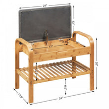 Load image into Gallery viewer, Entryway Storage Bench with Shoe Rack
