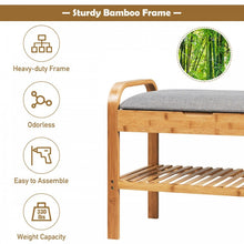 Load image into Gallery viewer, Entryway Storage Bench with Shoe Rack
