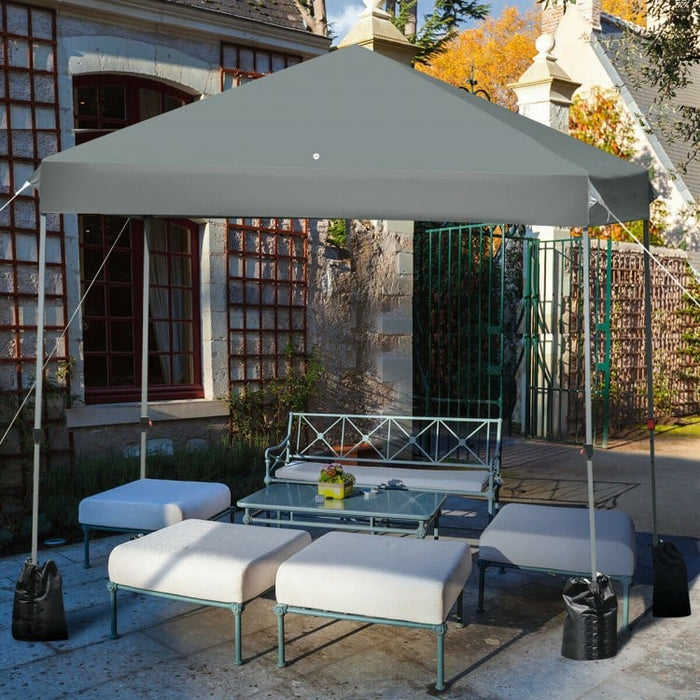 Outdoor Camping Portable 8x8 feet Pop-Up Gray Canopy Tent