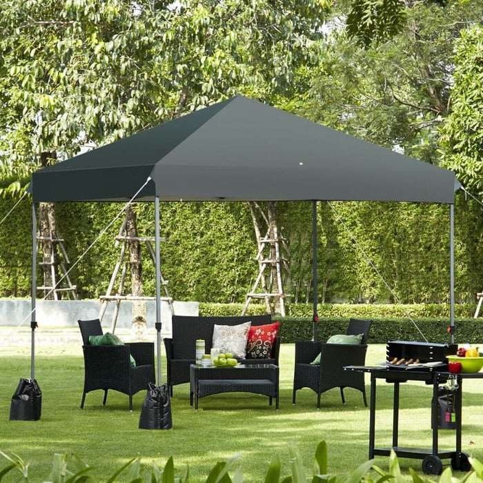 Outdoor Camping Portable 8x8 feet Pop-Up Gray Canopy Tent