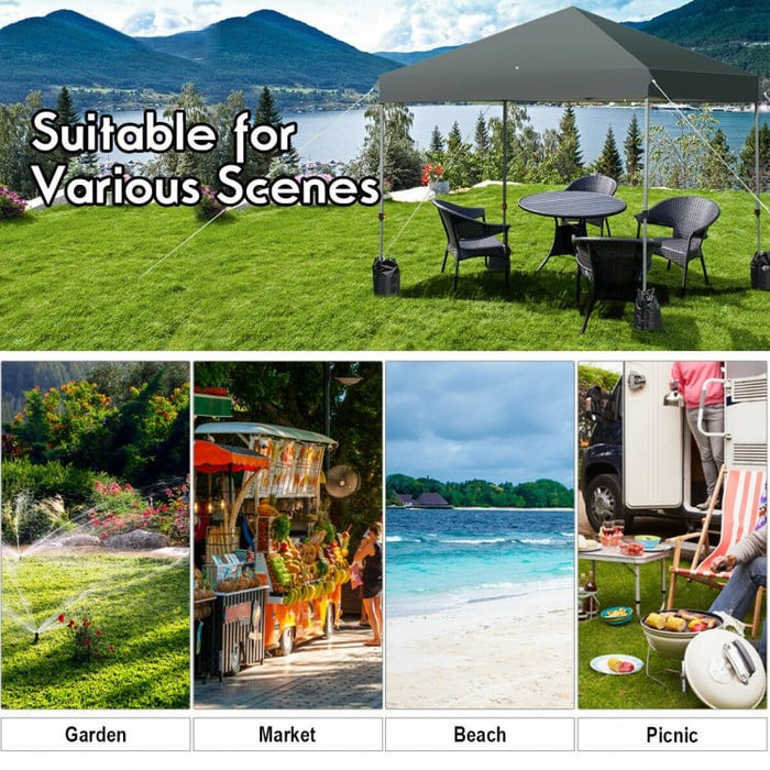 Outdoor Camping Portable 8x8 feet Pop-Up Gray Canopy Tent