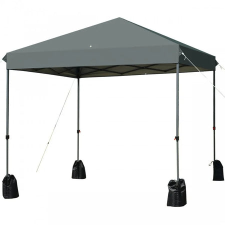 Outdoor Camping Portable 8x8 feet Pop-Up Gray Canopy Tent