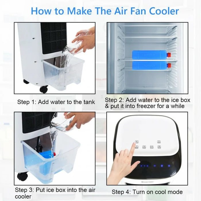 Essential Summer Portable Air Cooler Fan and Humidifier with 7L Water Tank