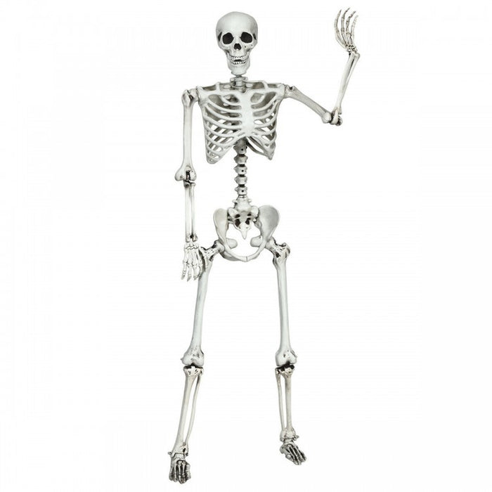 Costway 5.4 ft Halloween Skeleton Decoration Adjustable Life-Size - Suitable for Haunted House Party Decor