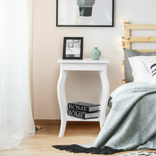Load image into Gallery viewer, Costway Modern White Side Table Night Stand - Sofa End Table, Suitable for Bedroom and Living Room Decor
