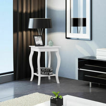 Load image into Gallery viewer, Costway Modern White Side Table Night Stand - Sofa End Table, Suitable for Bedroom and Living Room Decor
