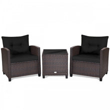 Load image into Gallery viewer, 3-Piece Outdoor Patio Furniture Set with Built-in Cushions
