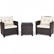 Load image into Gallery viewer, 3-Piece Outdoor Patio Furniture Set with Built-in Cushions
