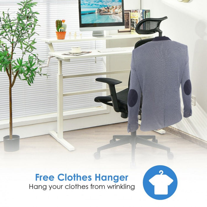 Mesh Office Chair with Clothing Rack, Height Adjustable