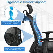 Charger l&#39;image dans la galerie, Mesh Office Chair with Clothing Rack, Height Adjustable
