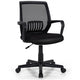 Black Mesh Swivel Adjustable Office Computer Chair with Lumbar Support