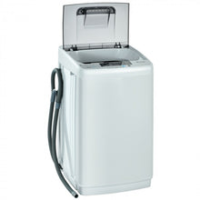 Charger l&#39;image dans la galerie, 8.8 lbs Portable Large Capacity Gray Fully Automatic Washing Machine Spin Dryer with Drain Pump
