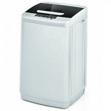 Charger l&#39;image dans la galerie, 8.8 lbs Portable Large Capacity Gray Fully Automatic Washing Machine Spin Dryer with Drain Pump
