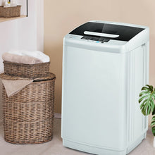 Charger l&#39;image dans la galerie, 8.8 lbs Portable Large Capacity Gray Fully Automatic Washing Machine Spin Dryer with Drain Pump
