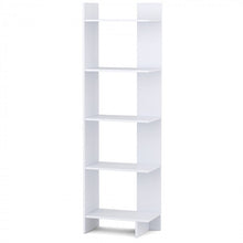 Charger l&#39;image dans la galerie, 5-Tier Free-Standing Floor Bookcase - Office Furniture Storage Shelving Unit
