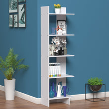 Charger l&#39;image dans la galerie, 5-Tier Free-Standing Floor Bookcase - Office Furniture Storage Shelving Unit
