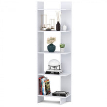 Charger l&#39;image dans la galerie, 5-Tier Free-Standing Floor Bookcase - Office Furniture Storage Shelving Unit
