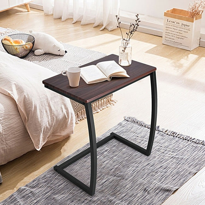 Costway Industrial Style Coffee Side Table - Suitable for Living Room, Bedroom, and Study