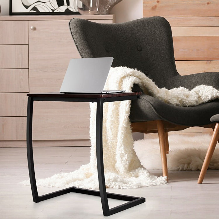 Costway Industrial Style Coffee Side Table - Suitable for Living Room, Bedroom, and Study