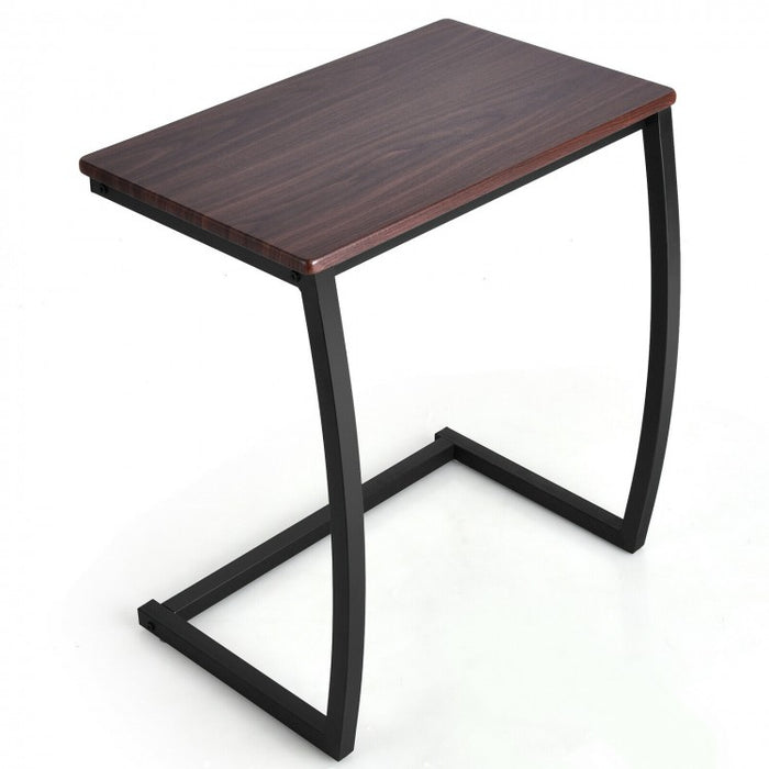 Costway Industrial Style Coffee Side Table - Suitable for Living Room, Bedroom, and Study