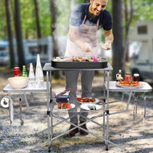 Load image into Gallery viewer, Outdoor Aluminum Portable Folding BBQ Table Grill
