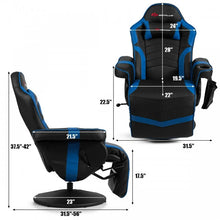 Charger l&#39;image dans la galerie, 2024 High-Back Massage Gaming Chair with Headrest and Cup Holder
