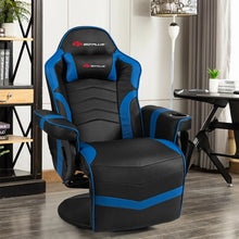 Charger l&#39;image dans la galerie, 2024 High-Back Massage Gaming Chair with Headrest and Cup Holder
