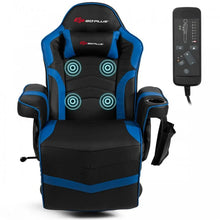 Charger l&#39;image dans la galerie, 2024 High-Back Massage Gaming Chair with Headrest and Cup Holder
