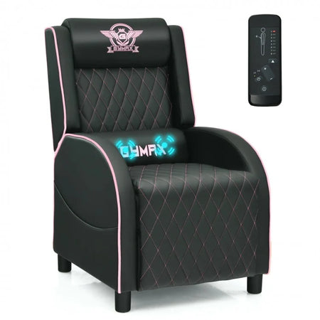 Gaming Massage Recliner Sofa with Headrest, Ideal for Home Theater