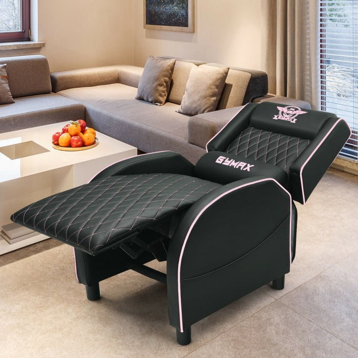 Gaming Massage Recliner Sofa with Headrest, Ideal for Home Theater