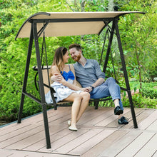 Load image into Gallery viewer, Costway Outdoor Swing Chair with Canopy - Suitable for Garden and Porch
