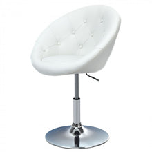 Load image into Gallery viewer, Costway Black Leather Swivel Chair - Adjustable Height, Suitable for Restaurant, Bar, and Cafe
