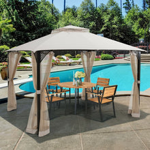 Charger l&#39;image dans la galerie, 12 x 10 Ft Outdoor Camping Pavilion Canopy Tent for Patio and Backyard
