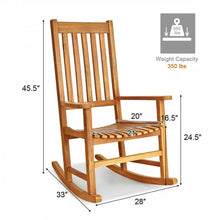 Load image into Gallery viewer, Canada Outdoor Patio Garden Wooden Rocking Chairs
