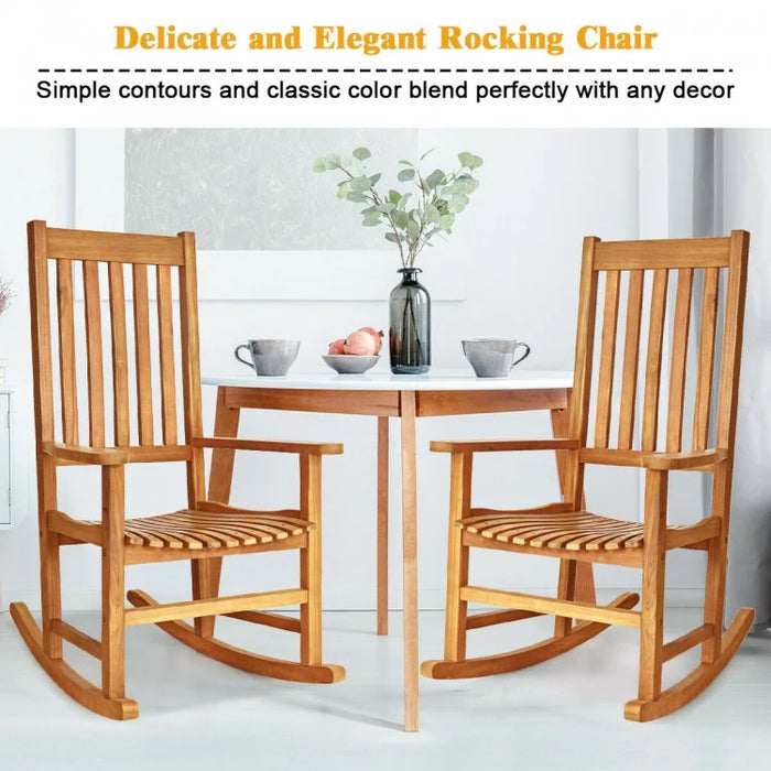 Canada Outdoor Patio Garden Wooden Rocking Chairs