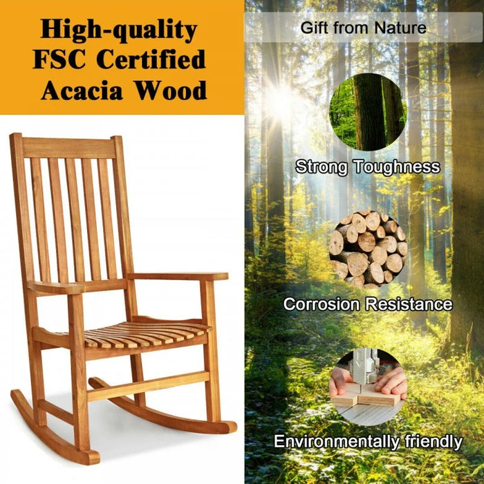 Canada Outdoor Patio Garden Wooden Rocking Chairs