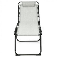 Load image into Gallery viewer, Portable Outdoor Patio/Yard Chaise Lounge Chair with Pillow
