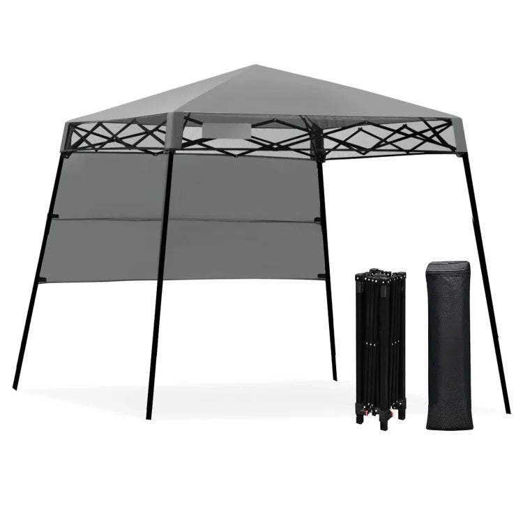 Costway 7x7 ft Canopy Pop-Up Tent with Carry Bag - Suitable for Camping, Weddings, and Parties